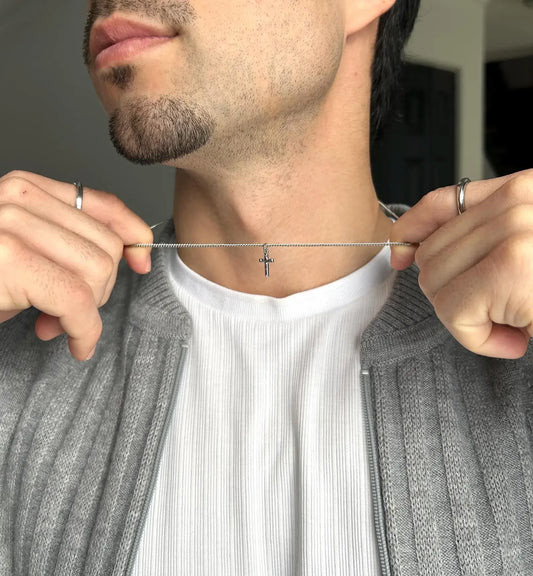 Silver Small Cross Pendant Necklace