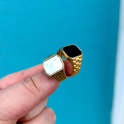 Gold Chunky Ring - Boutique Wear RENN