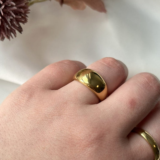 Gold Bubble Chunky Ring For Women or Men - Ring - Boutique Wear RENN