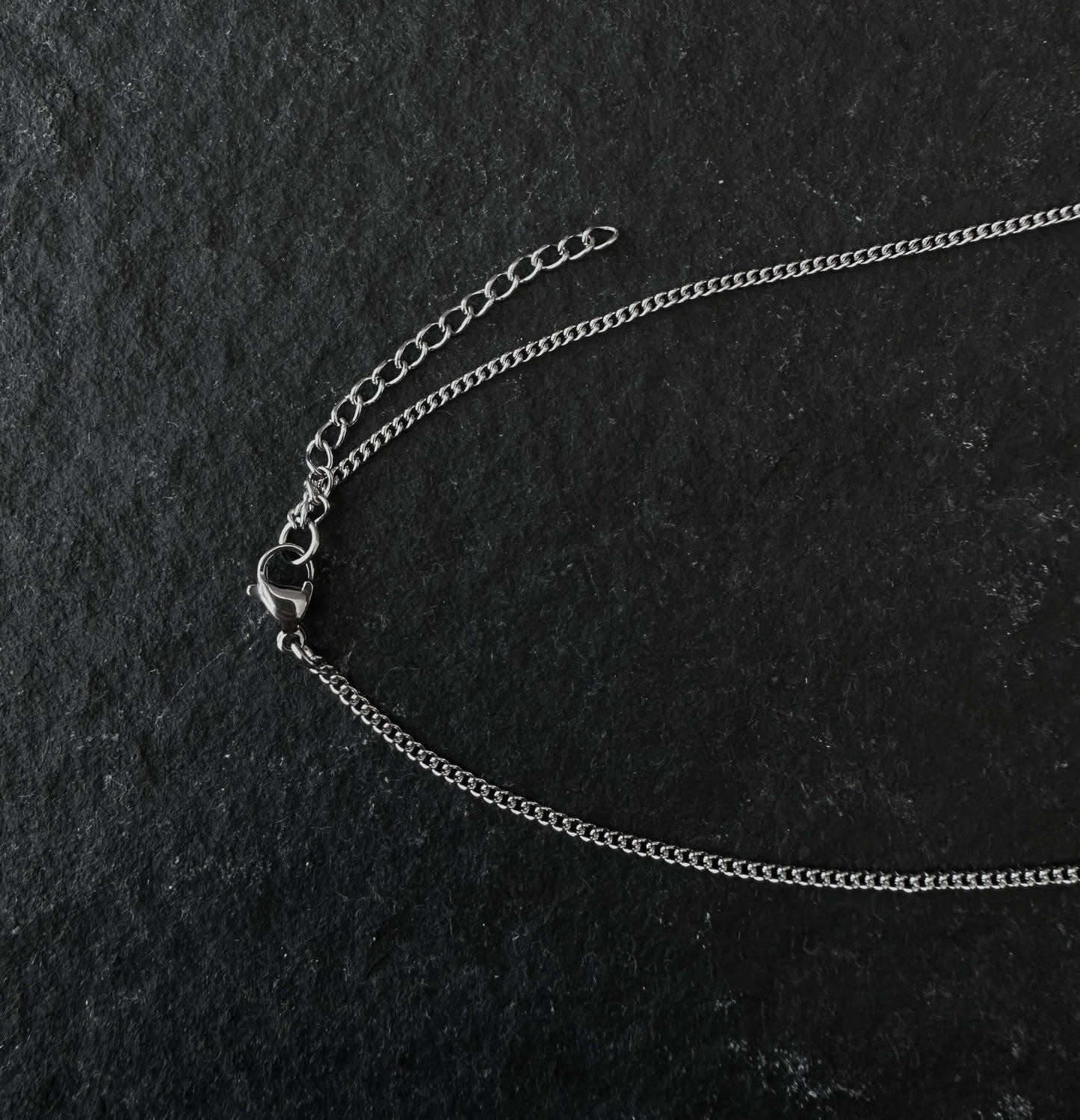 Silver Round Star Pendant Necklace