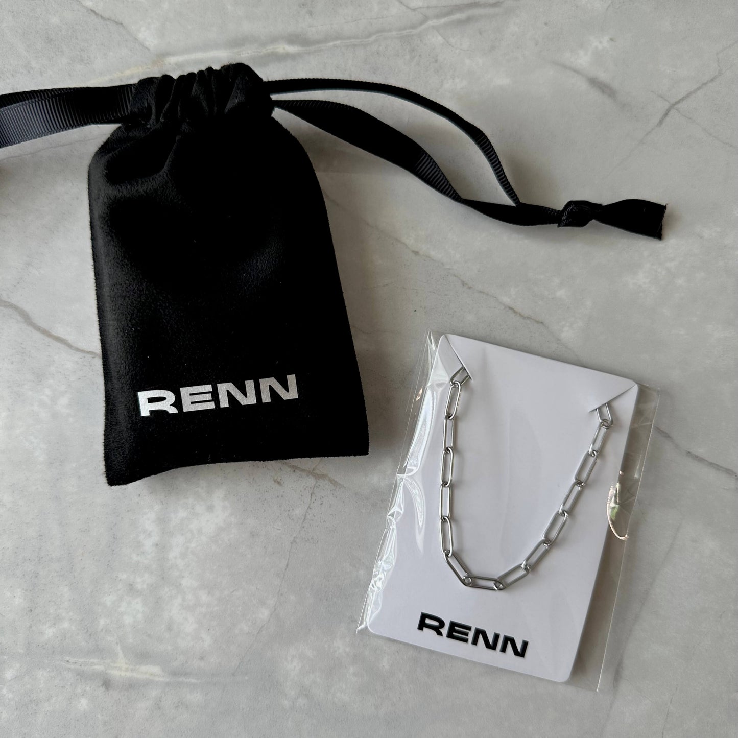 Silver 4mm Paperclip Link Chain Bracelet or Anklet For Men or Women - Bracelet - Boutique Wear RENN