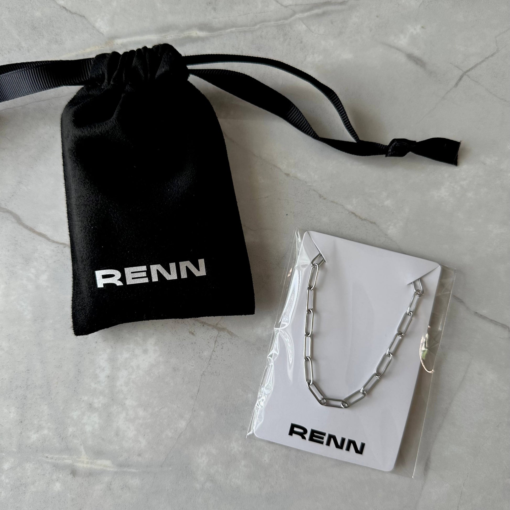 Silver 4mm Paperclip Link Chain Bracelet or Anklet For Men or Women - Bracelet - Boutique Wear RENN