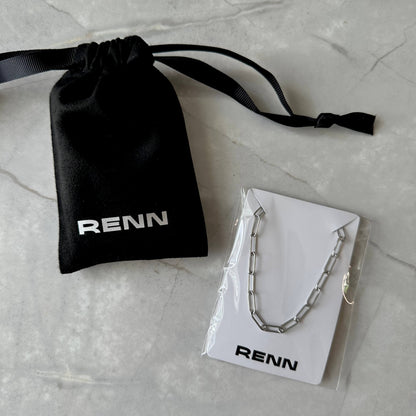 Silver 4mm Paperclip Link Chain Bracelet or Anklet For Men or Women - Bracelet - Boutique Wear RENN