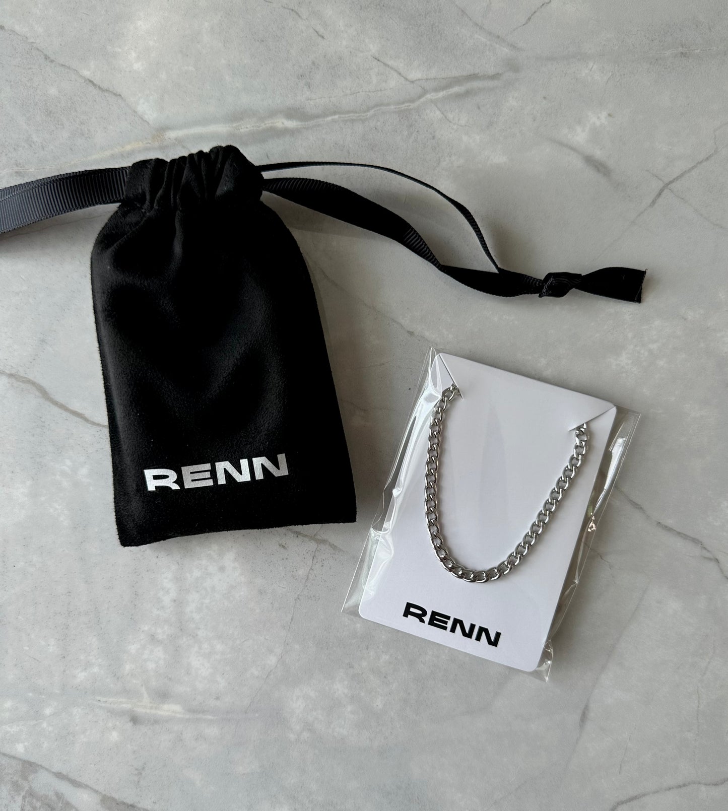 Bracelet de Chaîne Gourmette de 4mm Argentée