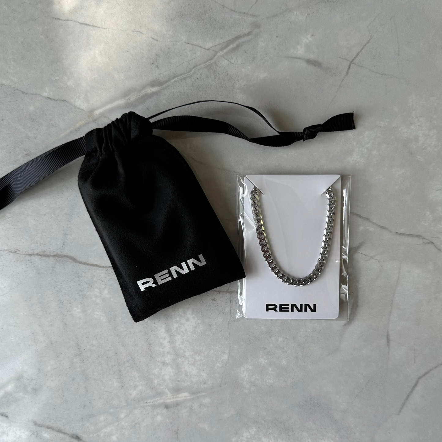 Silver 5mm Curb Chain Bracelet or Anklet For Men or Women - Bracelet - Boutique Wear RENN