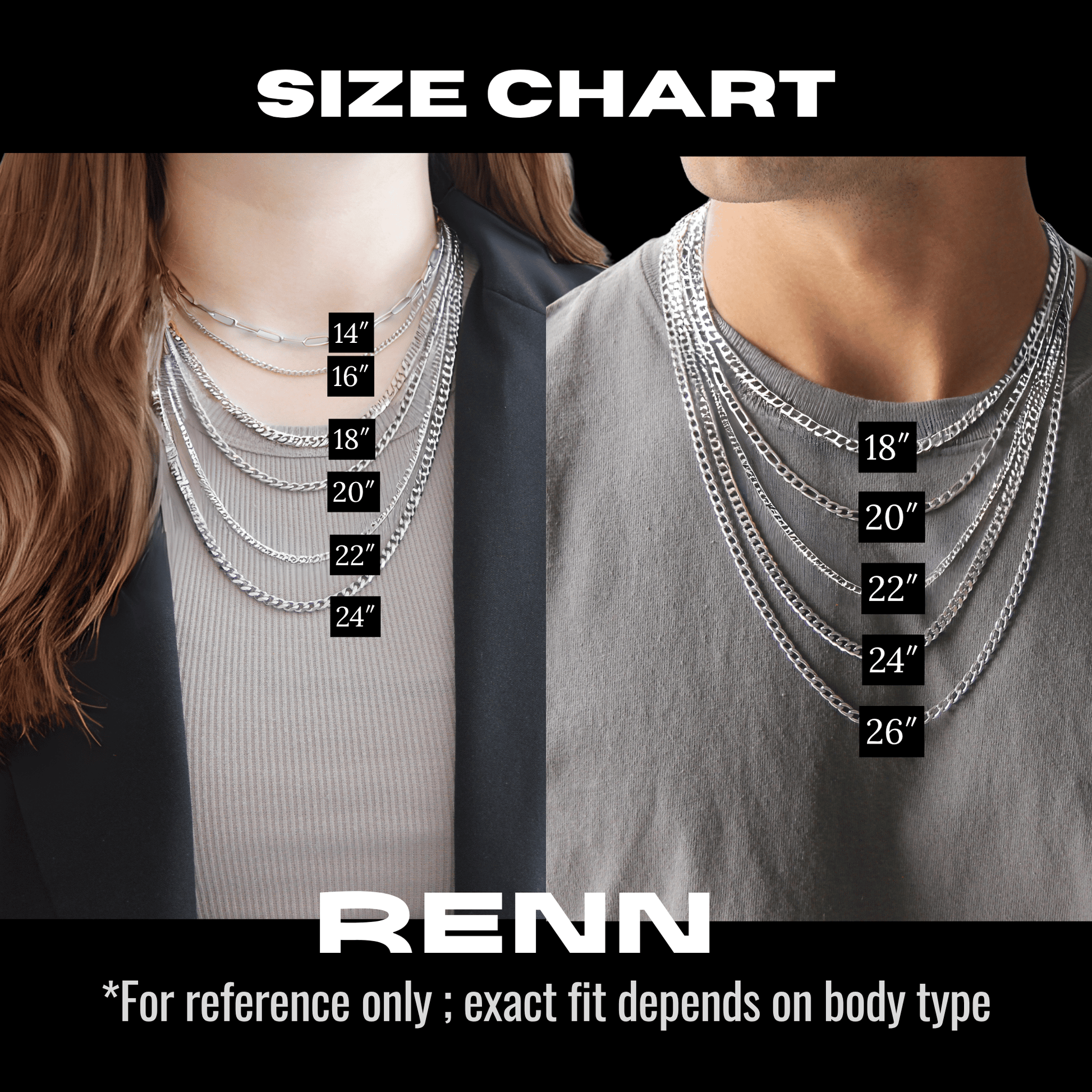 Silver Chain Best Length For Womens Necklace Mens Chain Necklace