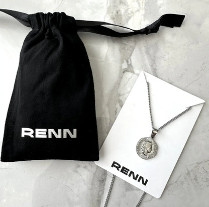 Silver Coin Pendant Necklace