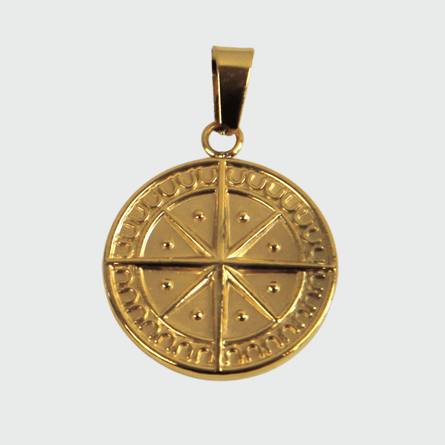 Silver or Gold Stainless Steel Compass Pendant - Boutique Wear RENN