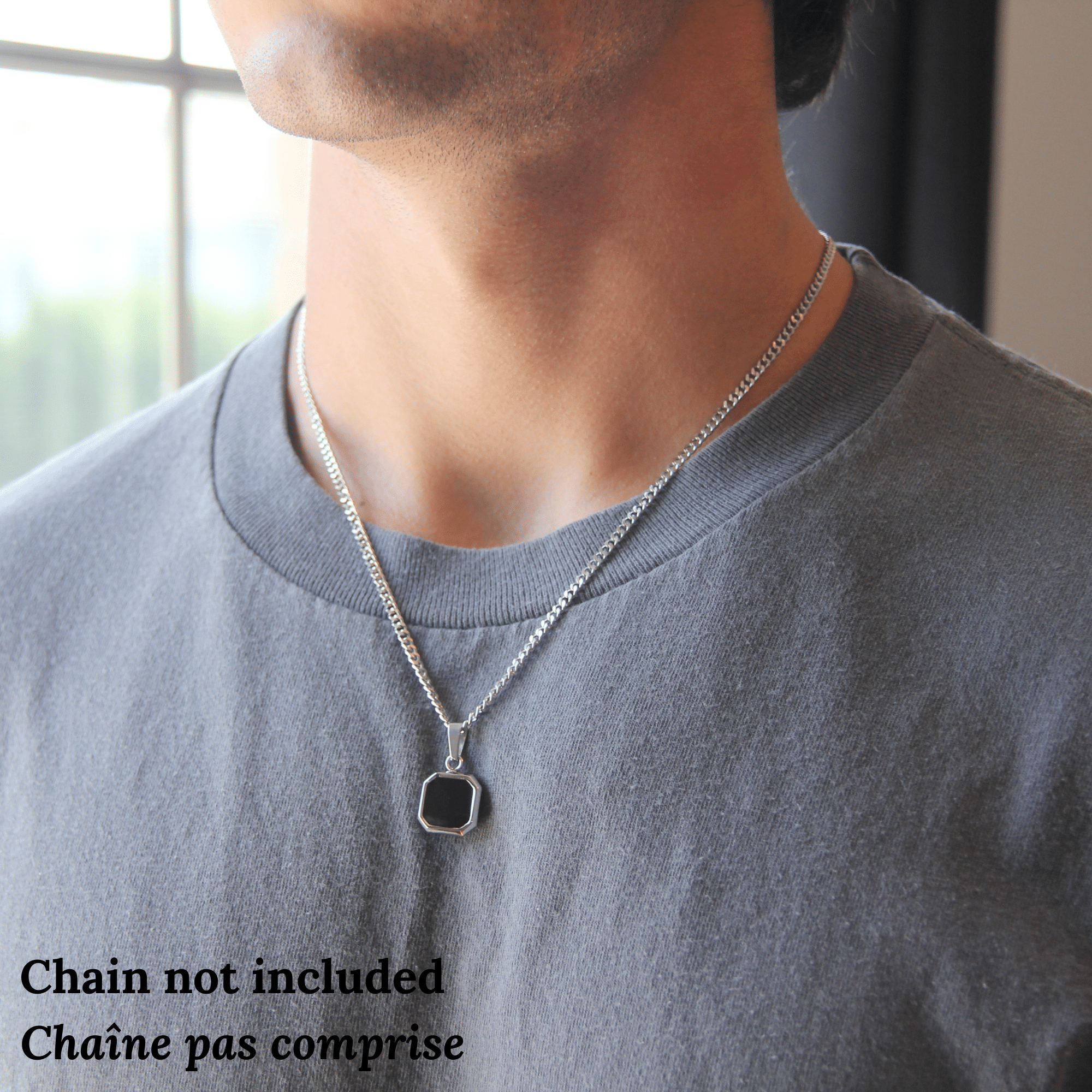 Fashion Frill Black Chains For Men Stylish Locket Black Chain Necklace For  Men Boys Silver Plated Stainless Steel Chain Price in India - Buy Fashion  Frill Black Chains For Men Stylish Locket