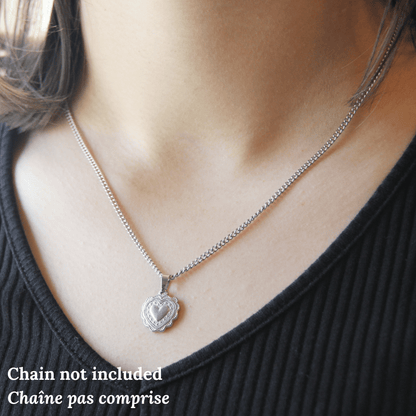 Silver or Gold Stainless Steel Heart Pendant  - Boutique Wear RENN