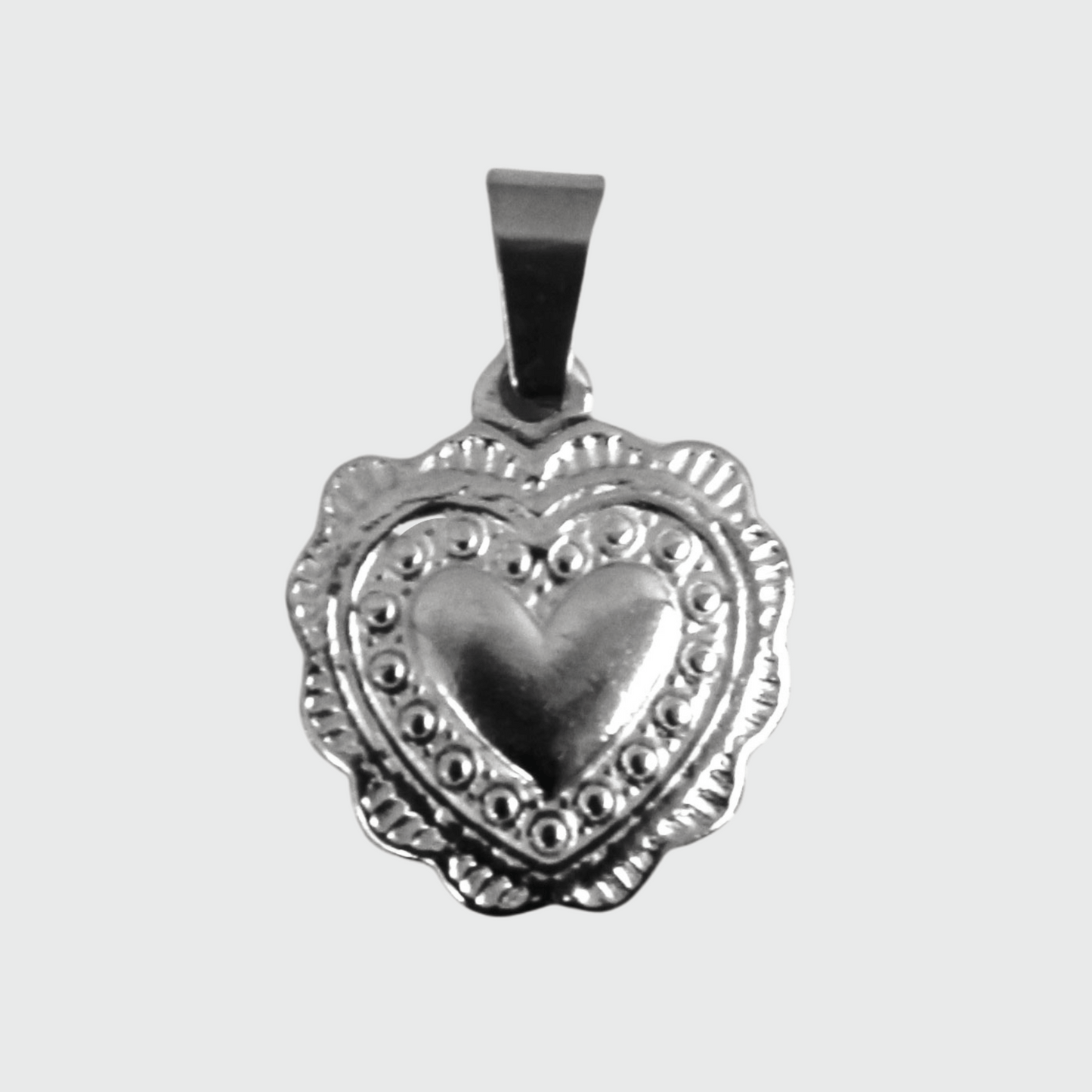 Silver or Gold Stainless Steel Heart Pendant - Boutique Wear RENN