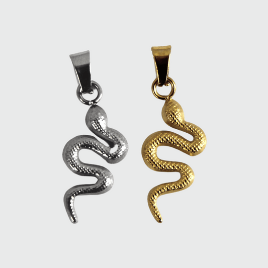 Silver or Gold Stainless Steel Snake Pendant For Men or Women - Pendant - Boutique Wear RENN