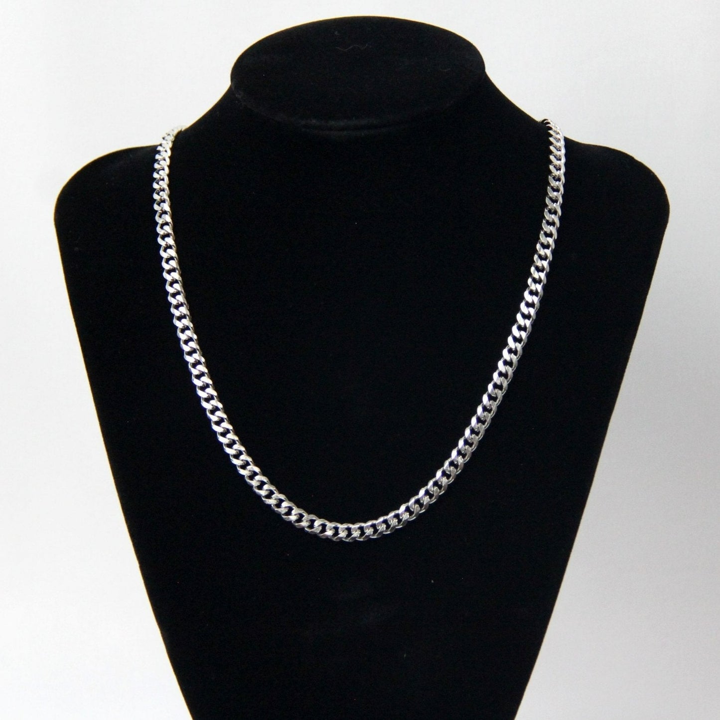 Chunky Silver 5mm Cuban Curb Chain Necklace For Men or Women - Necklace - Boutique Wear RENN