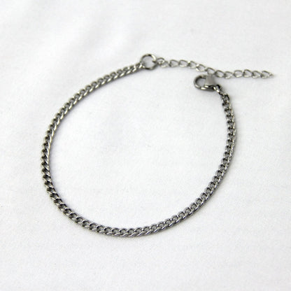 Dainty Simple Silver 3mm Flat Snake Chain Bracelet For Women or Men -  Boutique Wear REN – Boutique Wear RENN