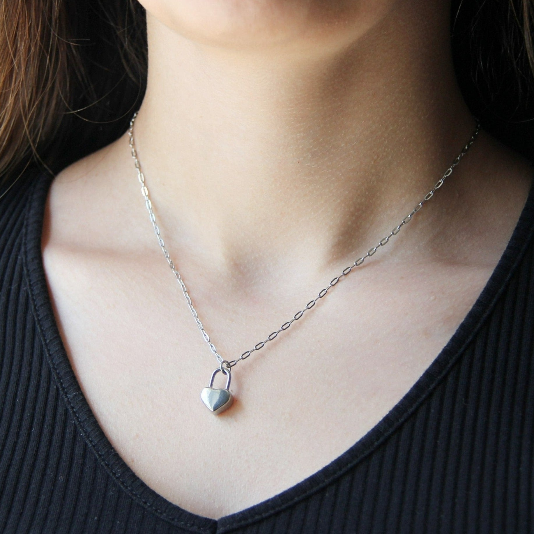 Return to Tiffany® Love Lock Necklace in Silver | Tiffany & Co.