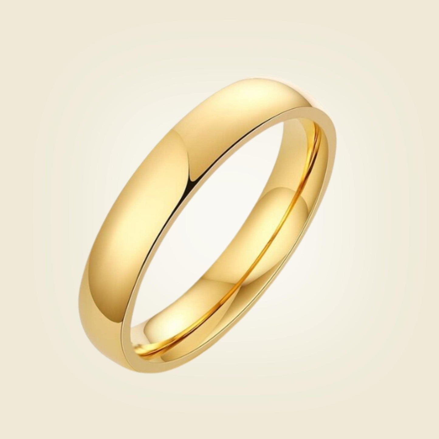 Gold 4mm Classic Ring For Women or Men - Ring - Boutique Wear RENN