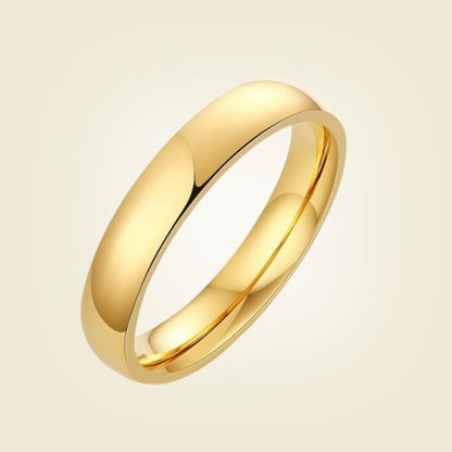 Gold 4mm Classic Ring For Women or Men - Ring - Boutique Wear RENN