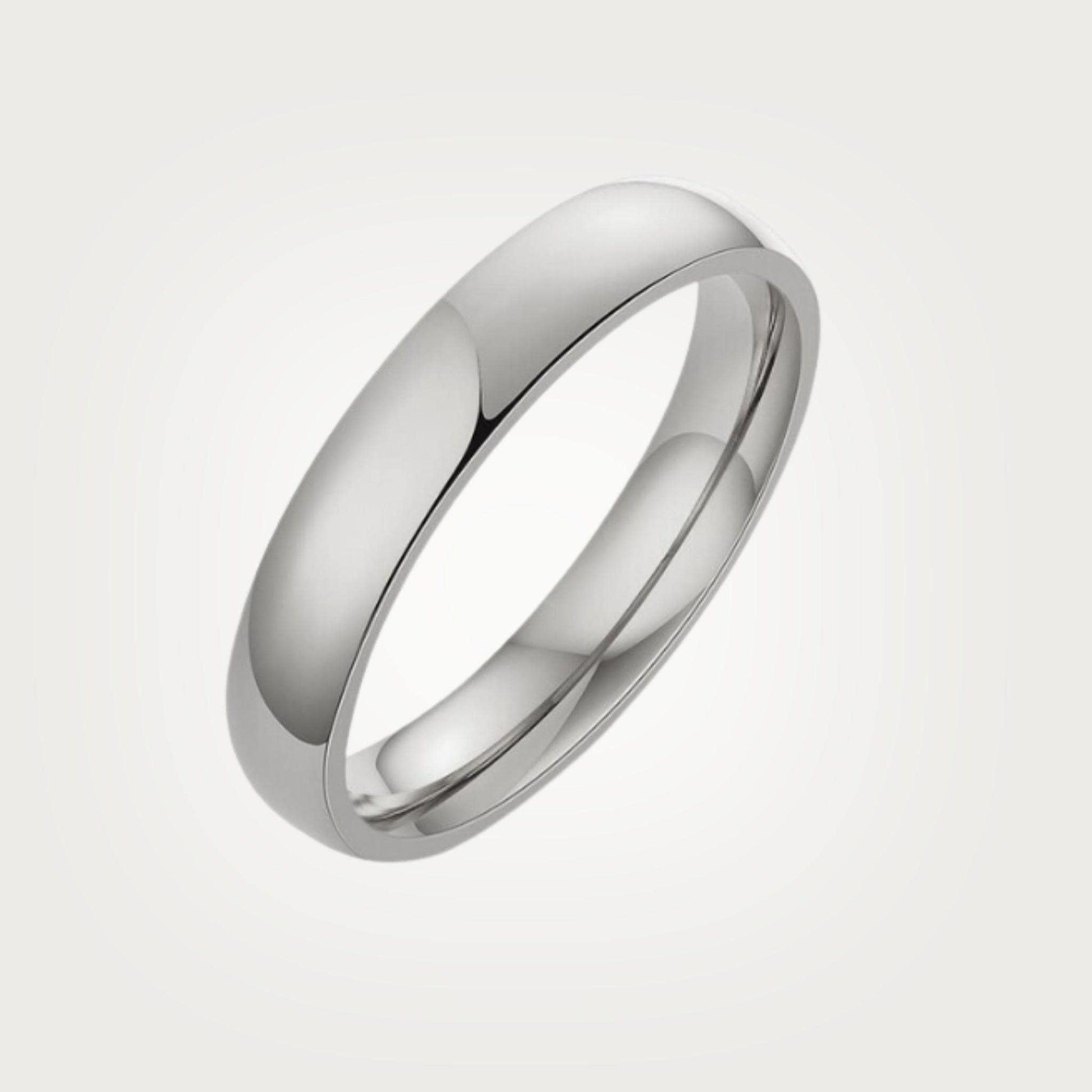 Silver 4mm Classic Ring For Women or Men - Ring - Boutique Wear RENN