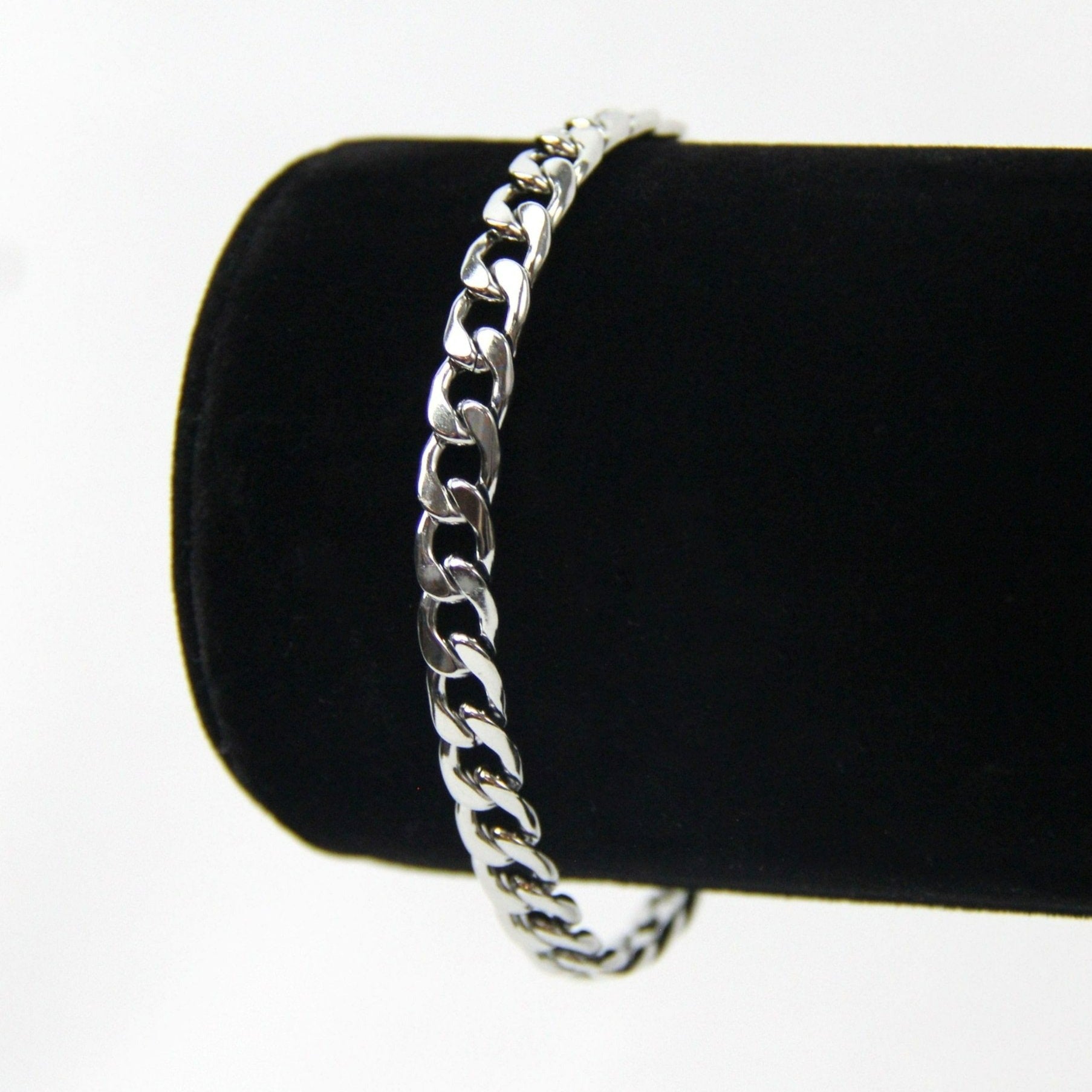 Silver Mens Bracelet Curb Chain Silver Bracelets Man Bracelets Mens Woman's  Bracelet Curb Link Bracelet Mens Woman Jewellery Gift -  Canada