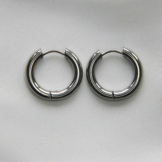 Silver Round Hoop Earrings For Women - Earrings - Boutique Wear RENN
